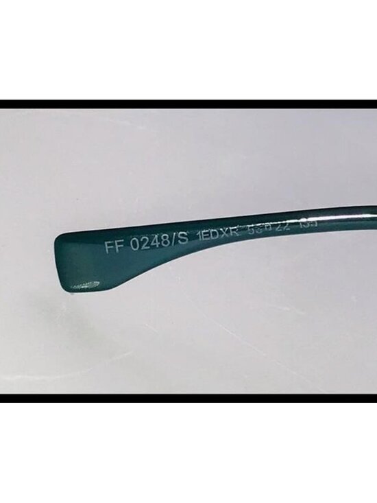 Green 0248 Waves Ff0248s Stripe Flash Mirrored Round Runway Sunglasses main image 12